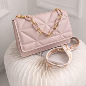 quilted chain handbag